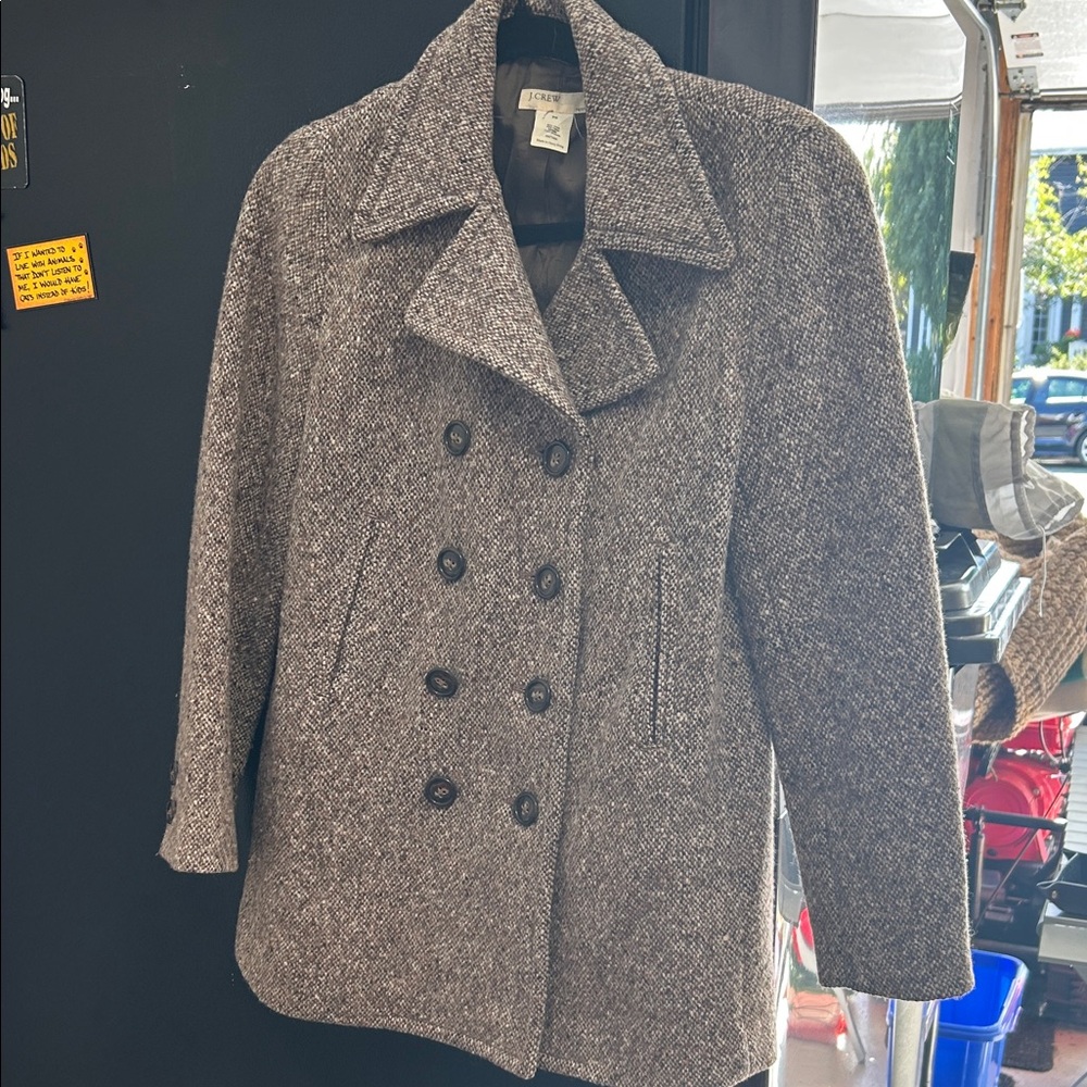J. Crew Factory Gray Pea Coat